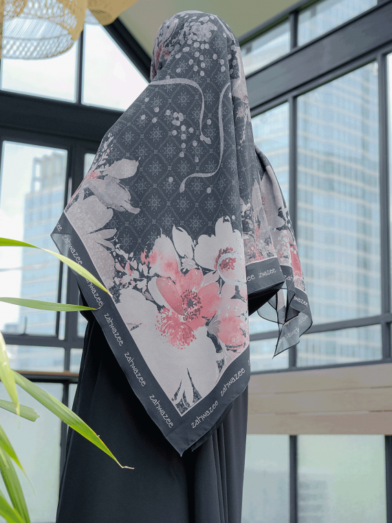 VIRNA - Khimar Only (Black) - Gambar 3