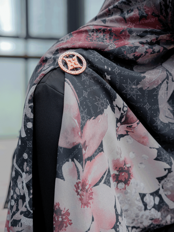 VIRNA - Khimar Only (Black) - Gambar 4