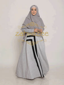 RAYNA – Gamis Set (Abu)