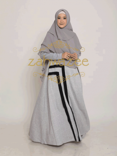 RAYNA – Gamis Set (Abu)
