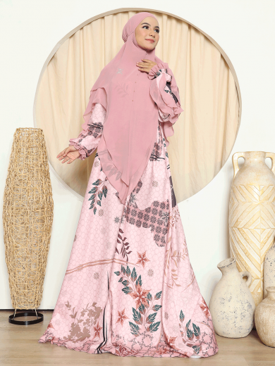 BILQIS Vol. 02 Gamis Set (Pink)