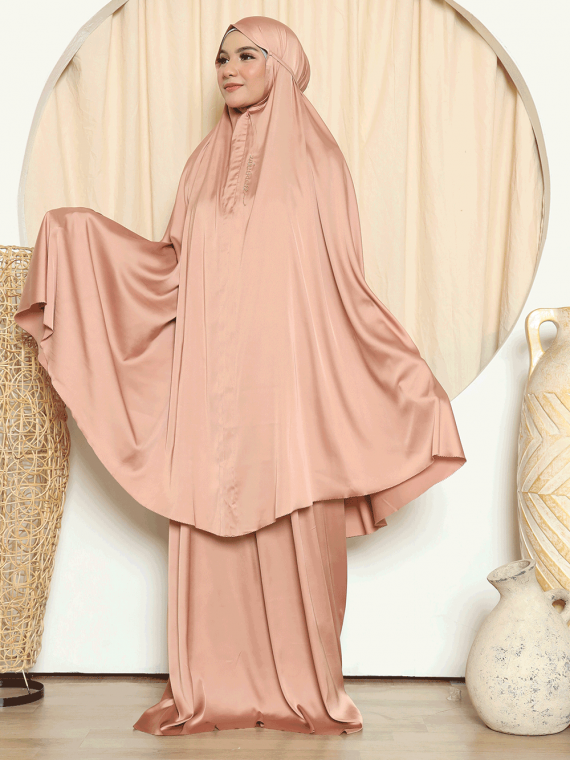 Prayerset Satin Polos (Salem) - Gambar 4