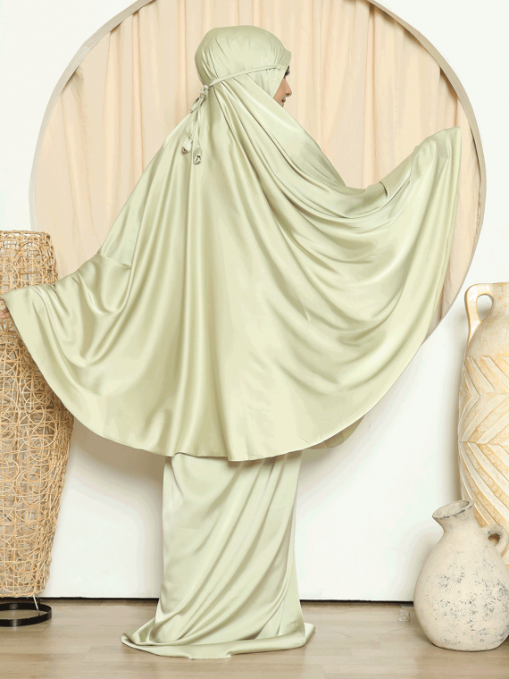 Prayerset Satin Polos (Green) - Gambar 4