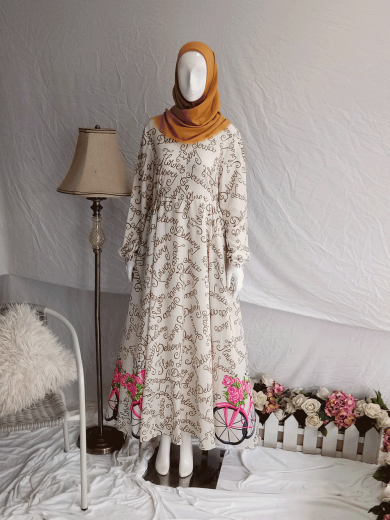 TIARA SEPEDA - Dress Only (Cream)