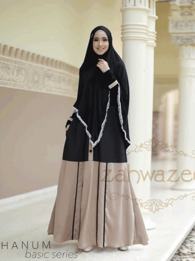 HANUM – Gamis Set (Black)