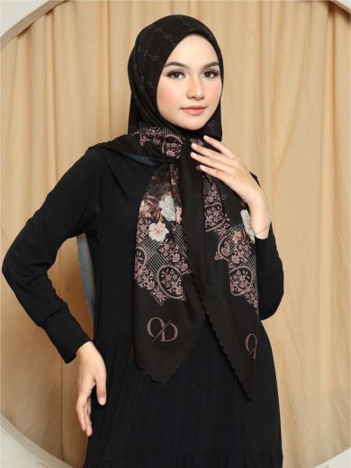 NAYRA – Scarf Printing (Black)