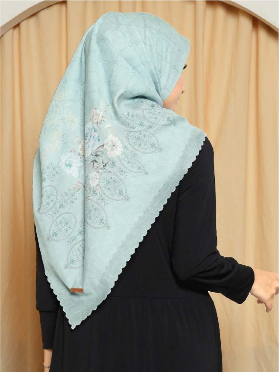 NAYRA - Scarf Printing (Blue) - Gambar 2