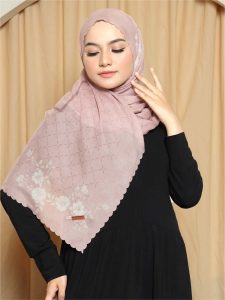Zoya Scarf Printing Pink