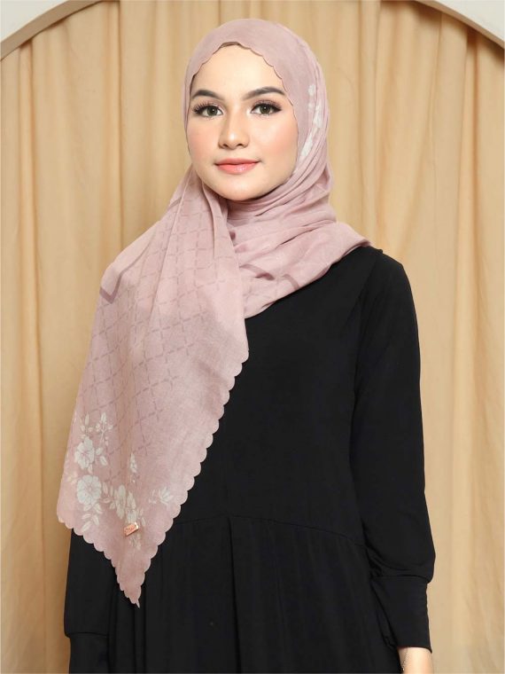 ZOYA - Scarf Printing (Pink) - Gambar 3