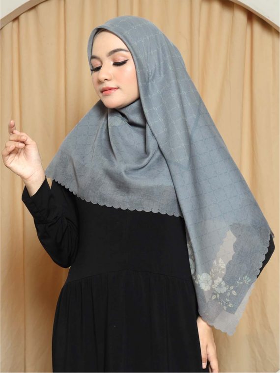 ZOYA - Scarf Printing (Dark Blue) - Gambar 3