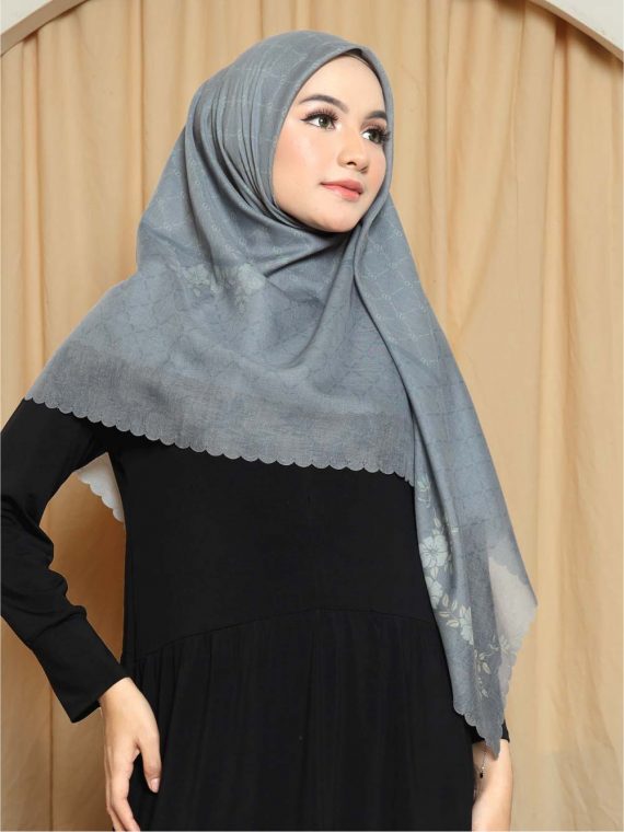 ZOYA - Scarf Printing (Dark Blue) - Gambar 4