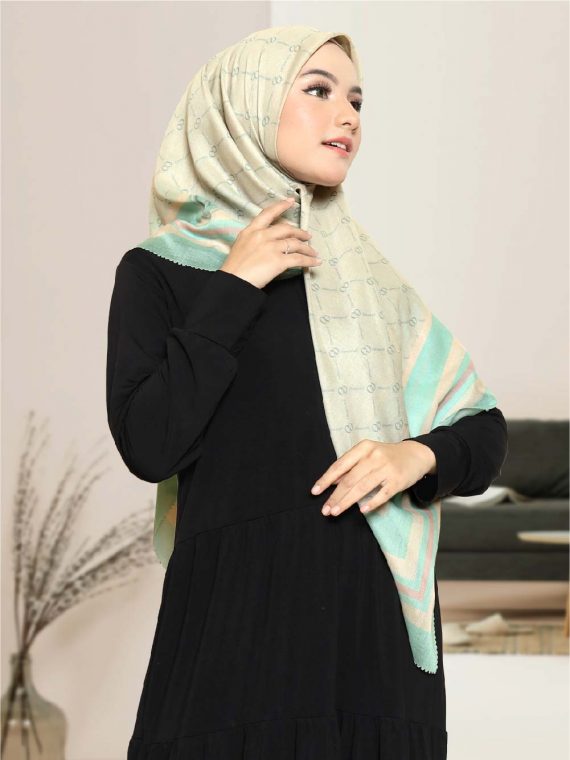 ZAYN - Scarf Printing (Blue) - Gambar 2