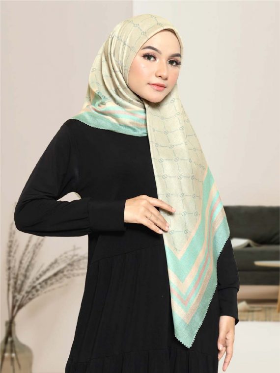 ZAYN - Scarf Printing (Blue) - Gambar 3