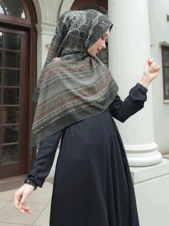 ASYURA - Khimar Only (Mossgreen) - Gambar 2