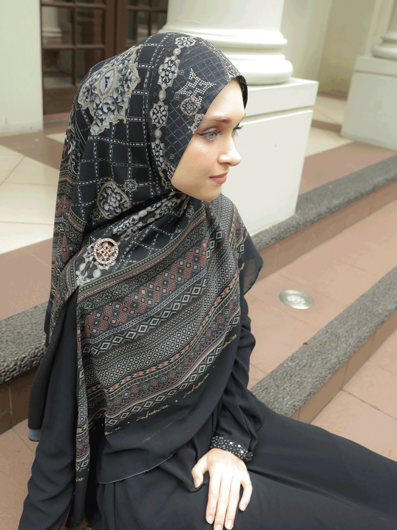 ASYURA - Khimar Only (Black) - Gambar 2