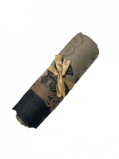 Bilqis - Scarf Printing (Black)