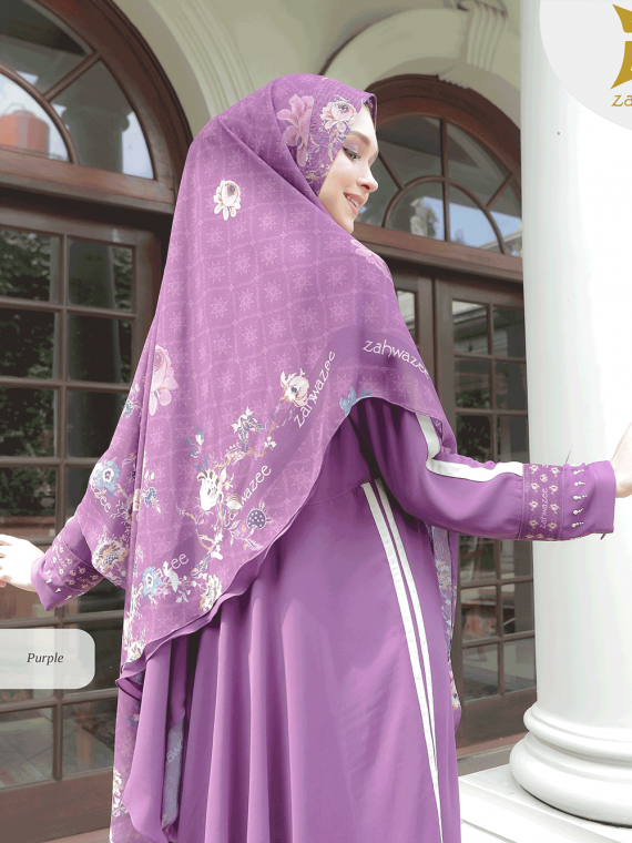 KAINA - Khimar Only (Lavender) - Gambar 2