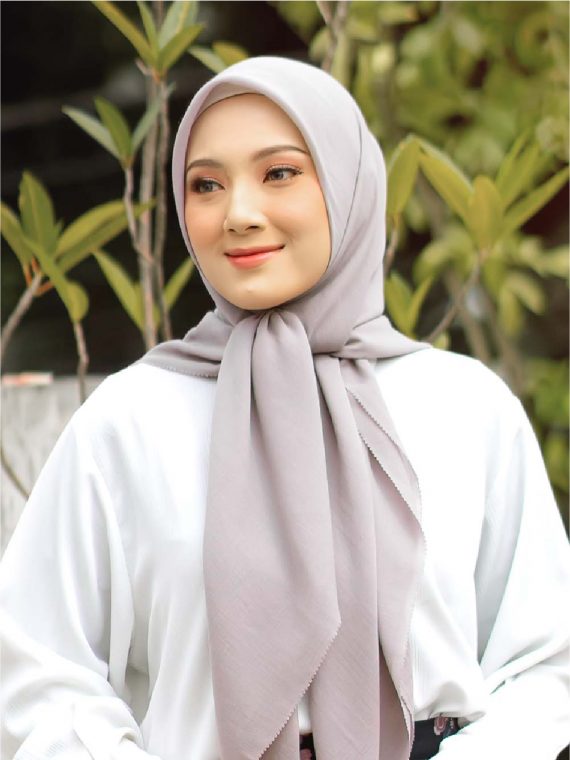 TARISA - Scarf Voal (Grey) - Gambar 4