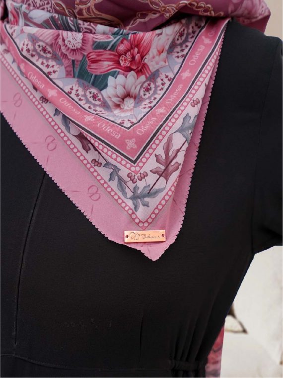 ANNORA - Scarf Printing (Magenta) - Gambar 4