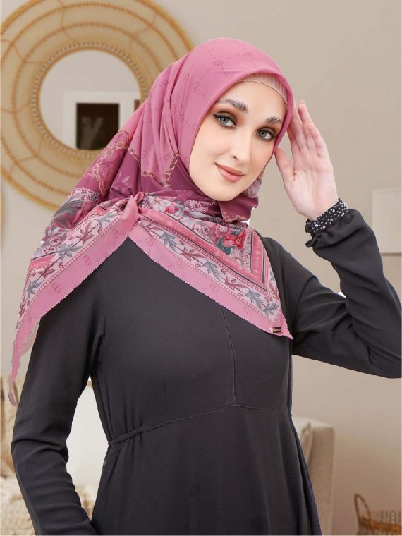 ANNORA - Scarf Printing (Magenta) - Gambar 3