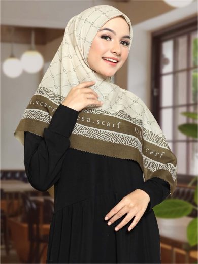 CLEMIRA – Scarf Printing (Cream)