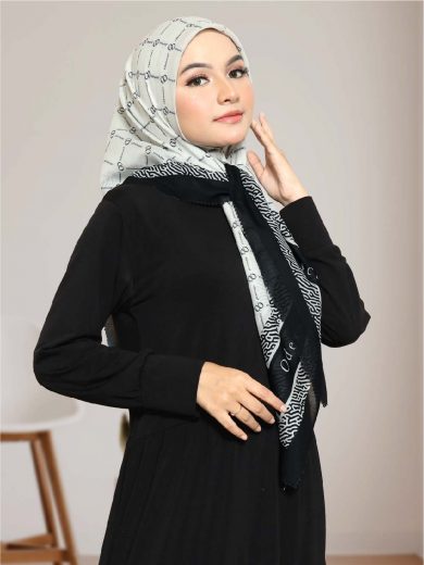 CLEMIRA – Scarf Printing (White)