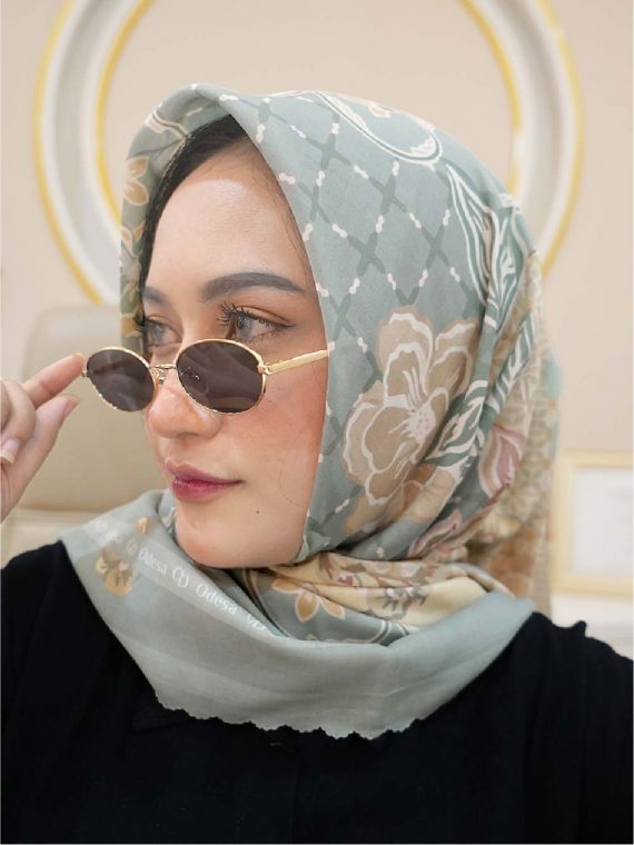 KIARA - Scarf Printing (Sage) - Gambar 4