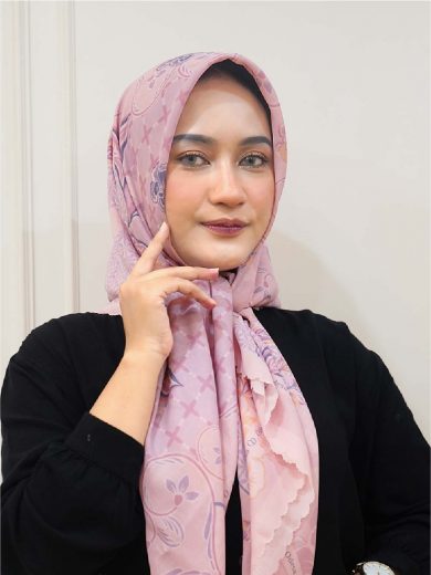 KIARA – Scarf Printing (Pink)