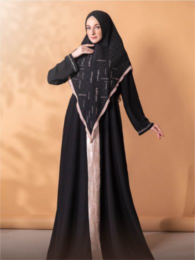 Daniya - Abaya Full Set (Black)