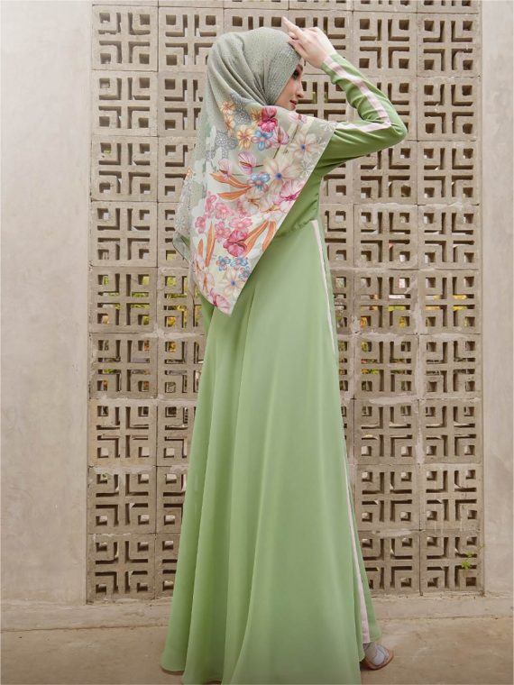 FAZLUNA - Dress Set (Sage) - Gambar 3