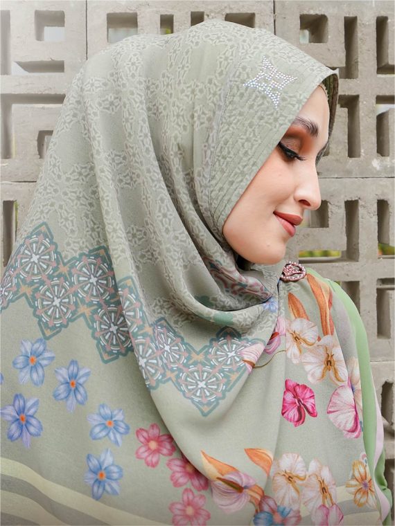 FAZLUNA - Dress Set (Sage) - Gambar 4