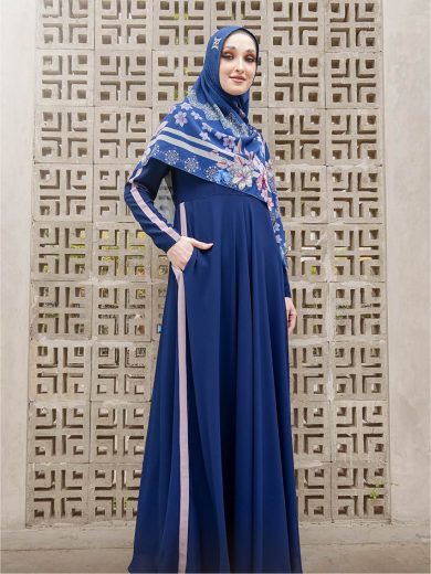 FAZLUNA - Dress Set (Navy)