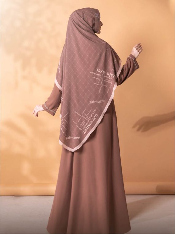 Daniya - Abaya Full Set (Mocca) - Gambar 2