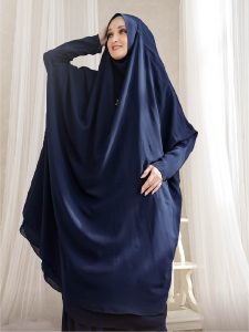 ALESHA – Gamis Set (Navy)