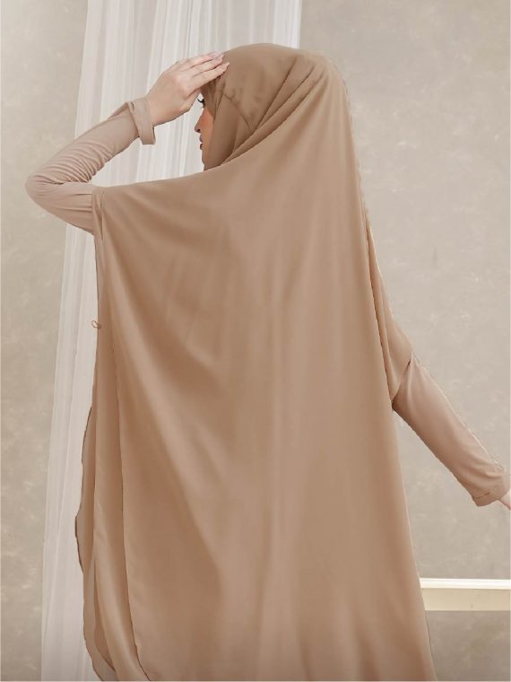 FAKHIYA - Gamis Set 2 in 1 (Oast Brown) - Gambar 3
