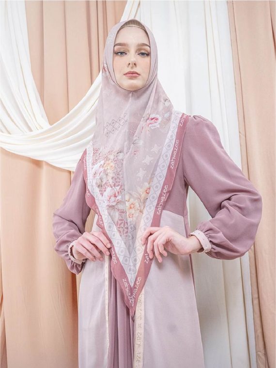 HANIFAH – Dress Set (Pink) - Gambar 3