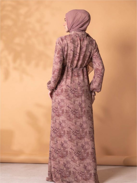 MAIRA - Dress Set (Dusty Pink) - Gambar 3