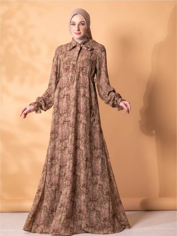 MAIRA - Dress Set (Soft Mocca) - Gambar 4