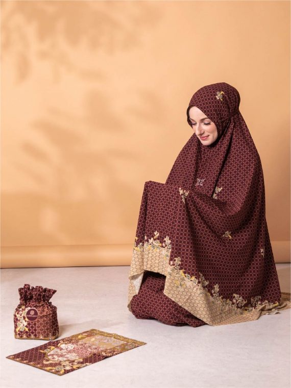Eid Al-Fitr 2023 - Prayer Set Printing (Maroon) - Gambar 4