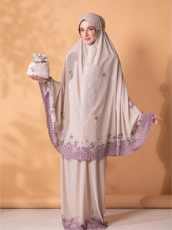 Eid Al-Fitr 2023 - Prayer Set Printing (Cream) - Gambar 2