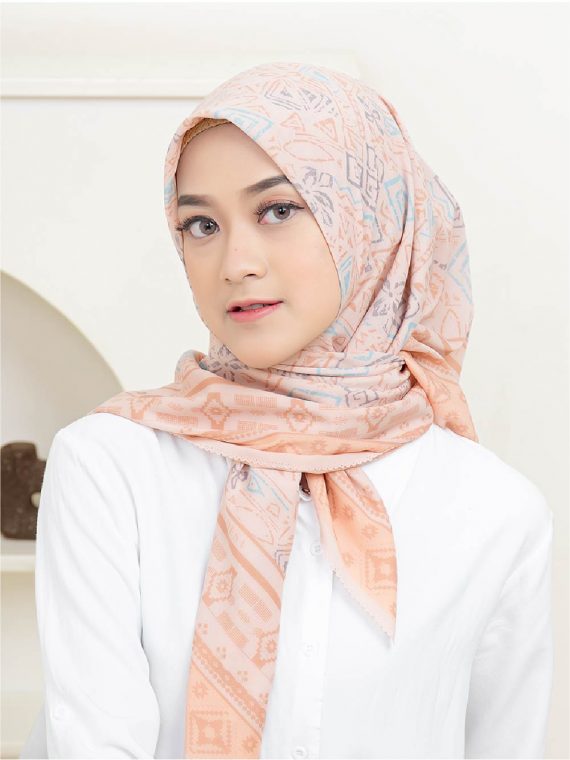 ZEHRA – Scarf Printing (Peach)