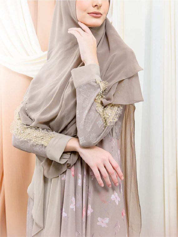 SAKURA - Dress Set (Dusty Mink) - Gambar 2