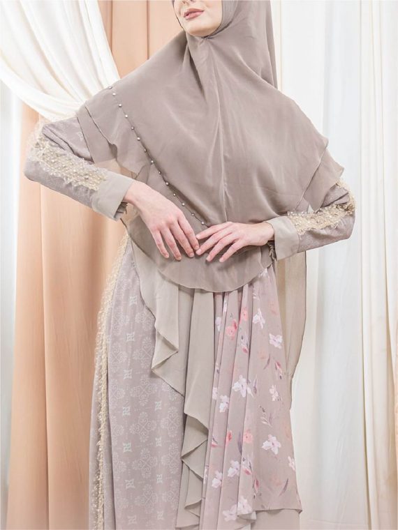 SAKURA - Dress Set (Dusty Mink) - Gambar 4