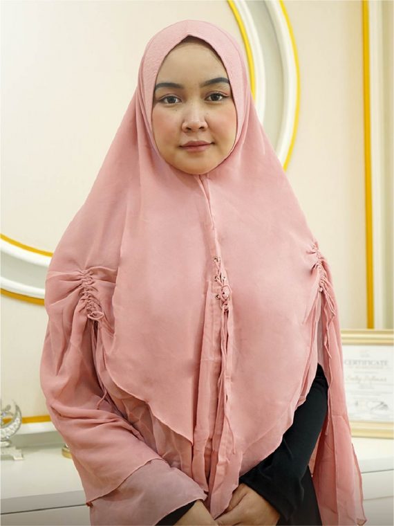 ALMIRA – Khimar Only (Peach)