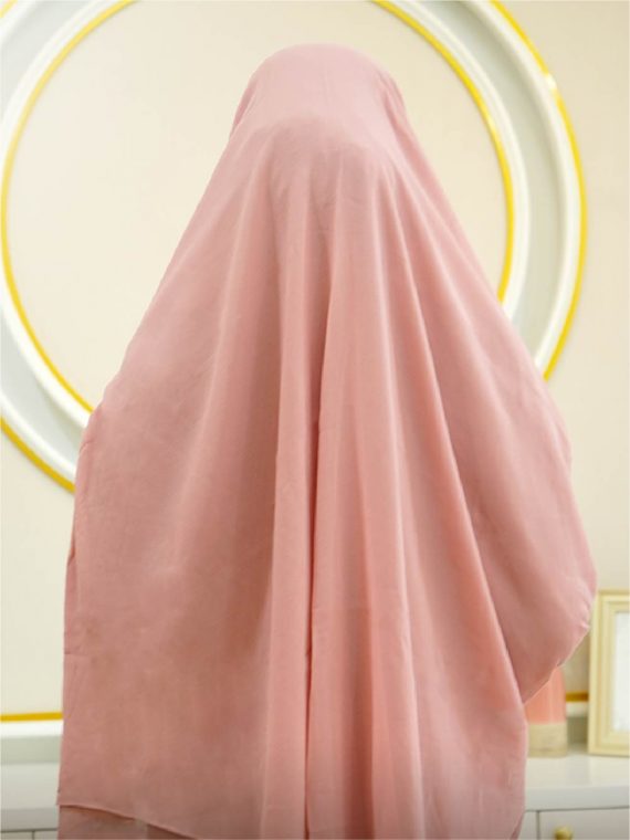 ALMIRA – Khimar Only (Peach) - Gambar 2