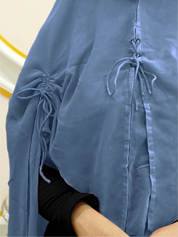 ALMIRA – Khimar Only (Regatta Blue) - Gambar 2
