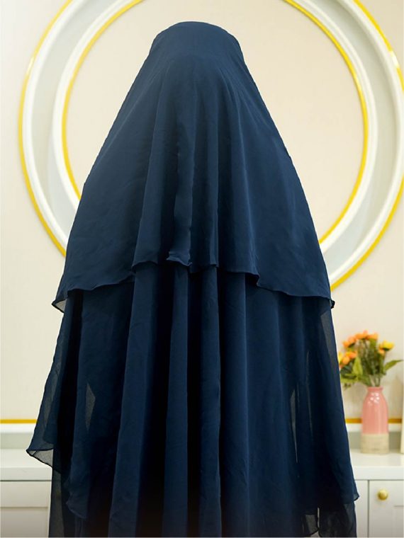 ANNISA – Khimar Only (Navy) - Gambar 2