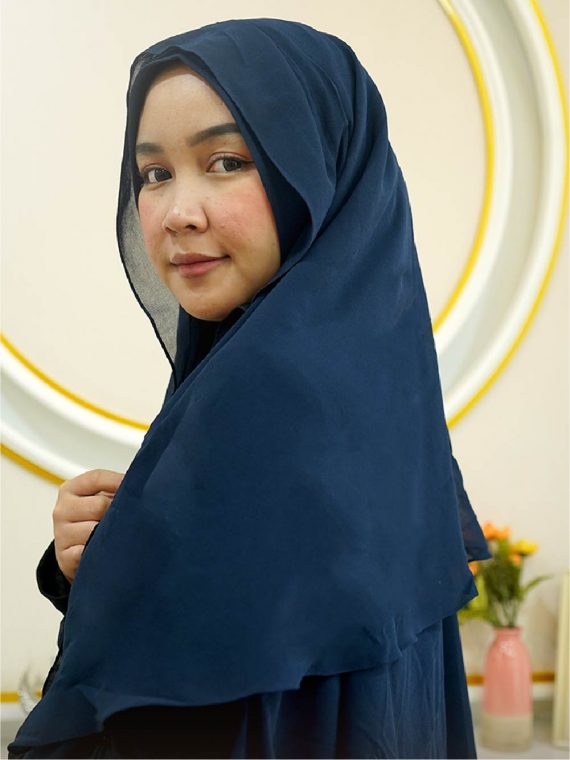 ANNISA – Khimar Only (Navy) - Gambar 3