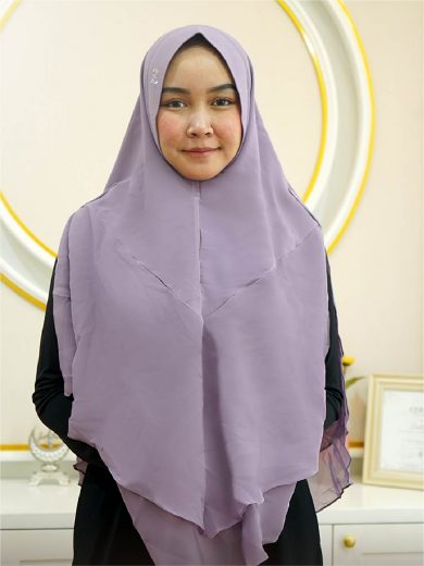 DANIA – Khimar Only (Dusty Purple)