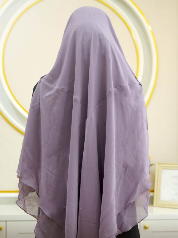 DANIA – Khimar Only (Dusty Purple) - Gambar 3